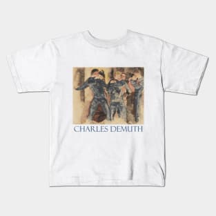 Dancing Sailors (1918) by Charles Demuth Kids T-Shirt